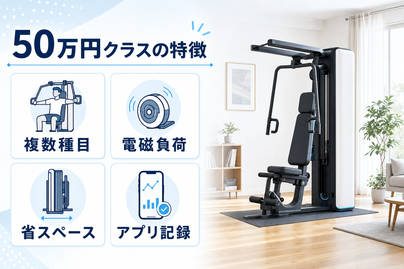 50万円の筋トレマシンは高い？ジム代・パーソナルジム代と比較して考えるのイメージ2