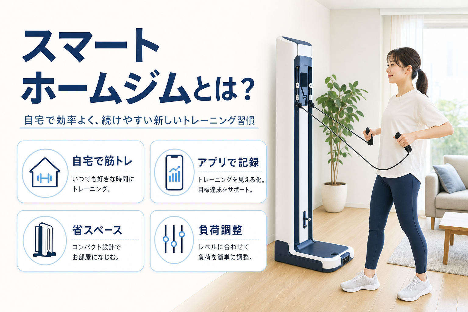 マンションや賃貸でスマートホームジムは置ける?騒音・床・スペースの注意点のイメージ1