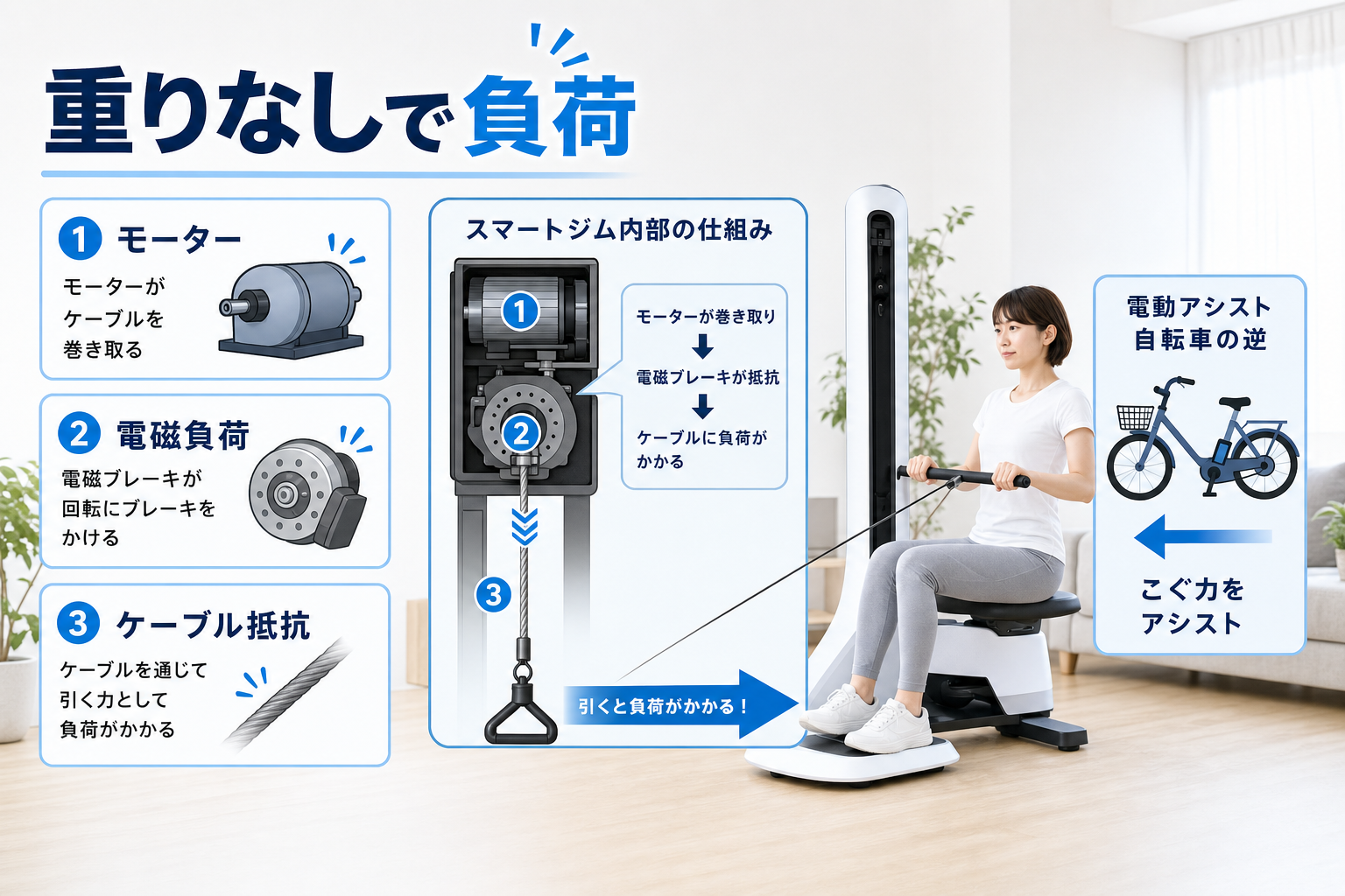 ベンチプレスの代わりにスマートジムは使える？フリーウェイトとの違いのイメージ2